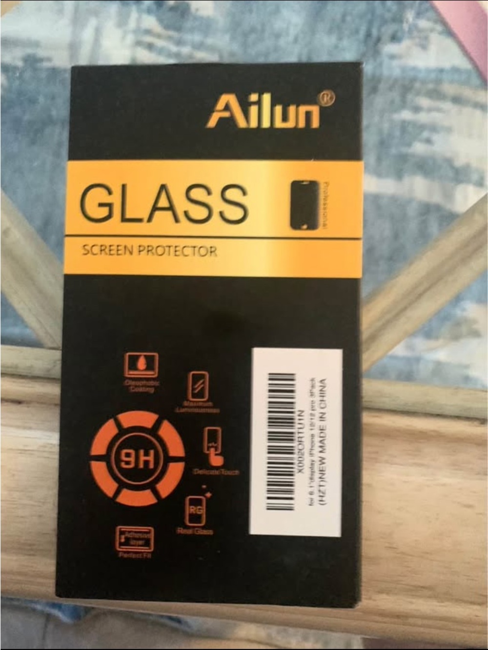 Ailun Black and Orange Tempered Glass Screen Protector